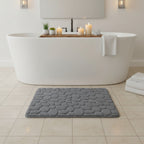 Tapis de Bain Absorbant - Tapis Antidérapant en Polyester avec Dos en PVC
