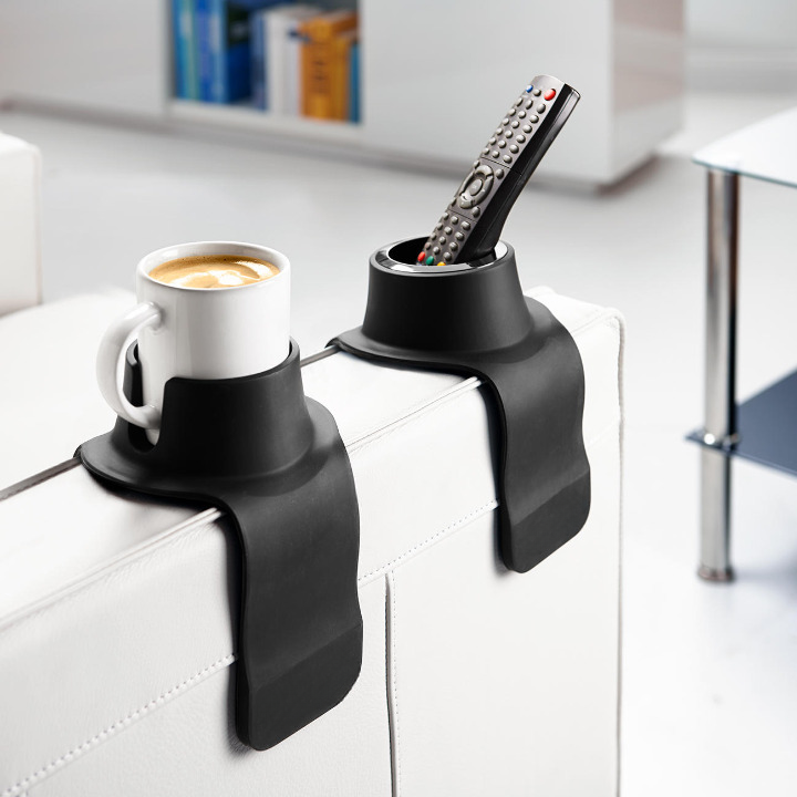 Porte-Gobelet pour Canapé - Support Flexible en Silicone pour Accoudoirs