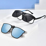 Lunettes de Soleil Clip-On Polarisées - Verres UV400 Pliables pour Lunettes de Correction