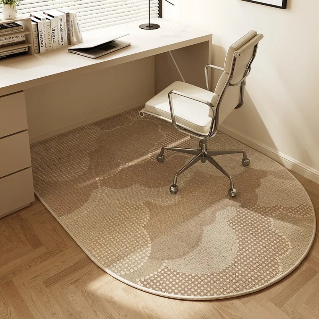 Tapis de Sol pour Chaise de Bureau - Feutre à Boucles Courtes avec Dessous Antidérapant