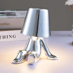 Lampe de Table LED Rechargeable - Aluminium et Résine avec Éclairage Réglable