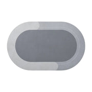 Tapis de Bain en Diatomite - Tapis Ovale 40 × 60 cm pour Salle de Bain