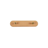 Portemanteau Mural en Bois avec Crochets en Laiton - Rangement Mural pour Intérieur