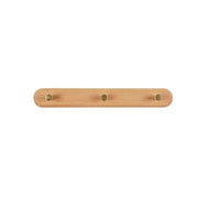 Portemanteau Mural en Bois avec Crochets en Laiton - Rangement Mural pour Intérieur