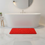 Tapis de Bain Absorbant - Tapis Antidérapant en Polyester avec Dos en PVC