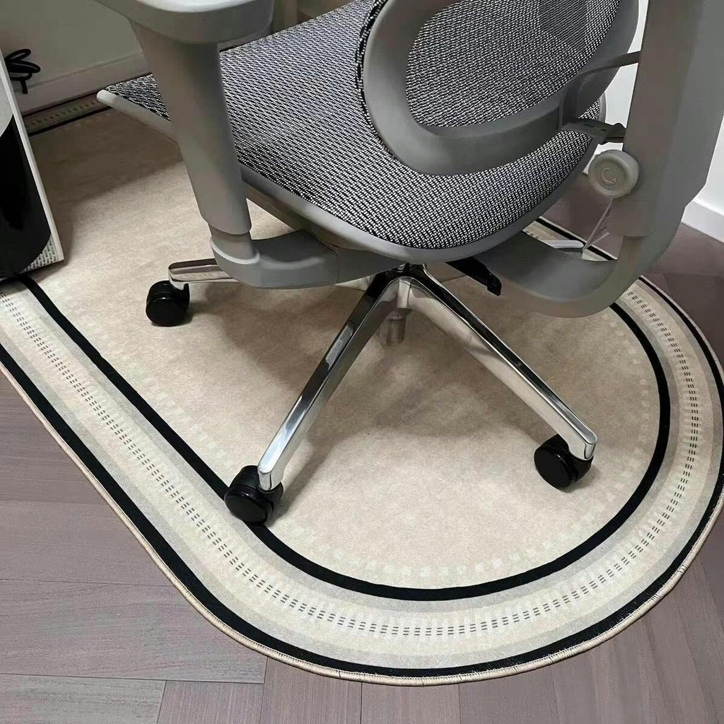 Tapis de Sol pour Chaise de Bureau - Feutre à Boucles Courtes avec Dessous Antidérapant