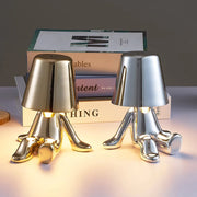 Lampe de Table LED Rechargeable - Aluminium et Résine avec Éclairage Réglable