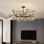 Suspension Avec Boules en Verre Brillant - Compatible LED