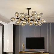 Suspension avec Boules en Verre - Luminaire Intérieur Compatible LED et E27
