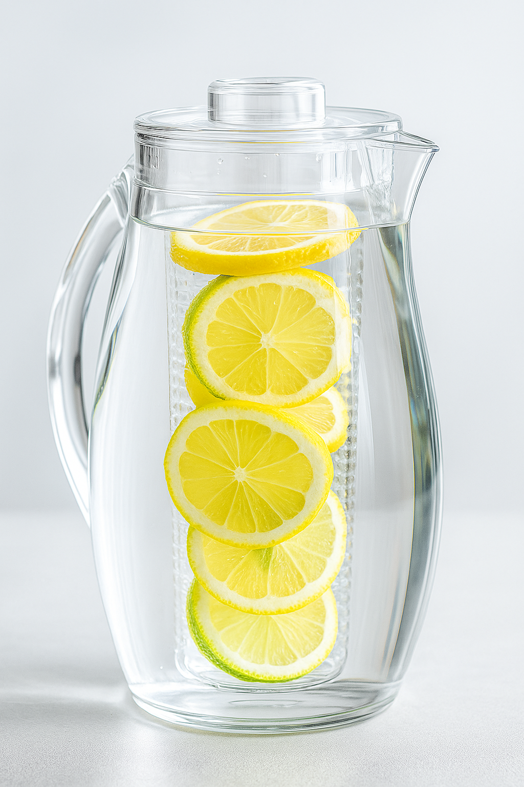 Carafe à Eau avec Infuseur de Fruits - Pichet en Tritan de 2,5 L avec Infuseur Amovible