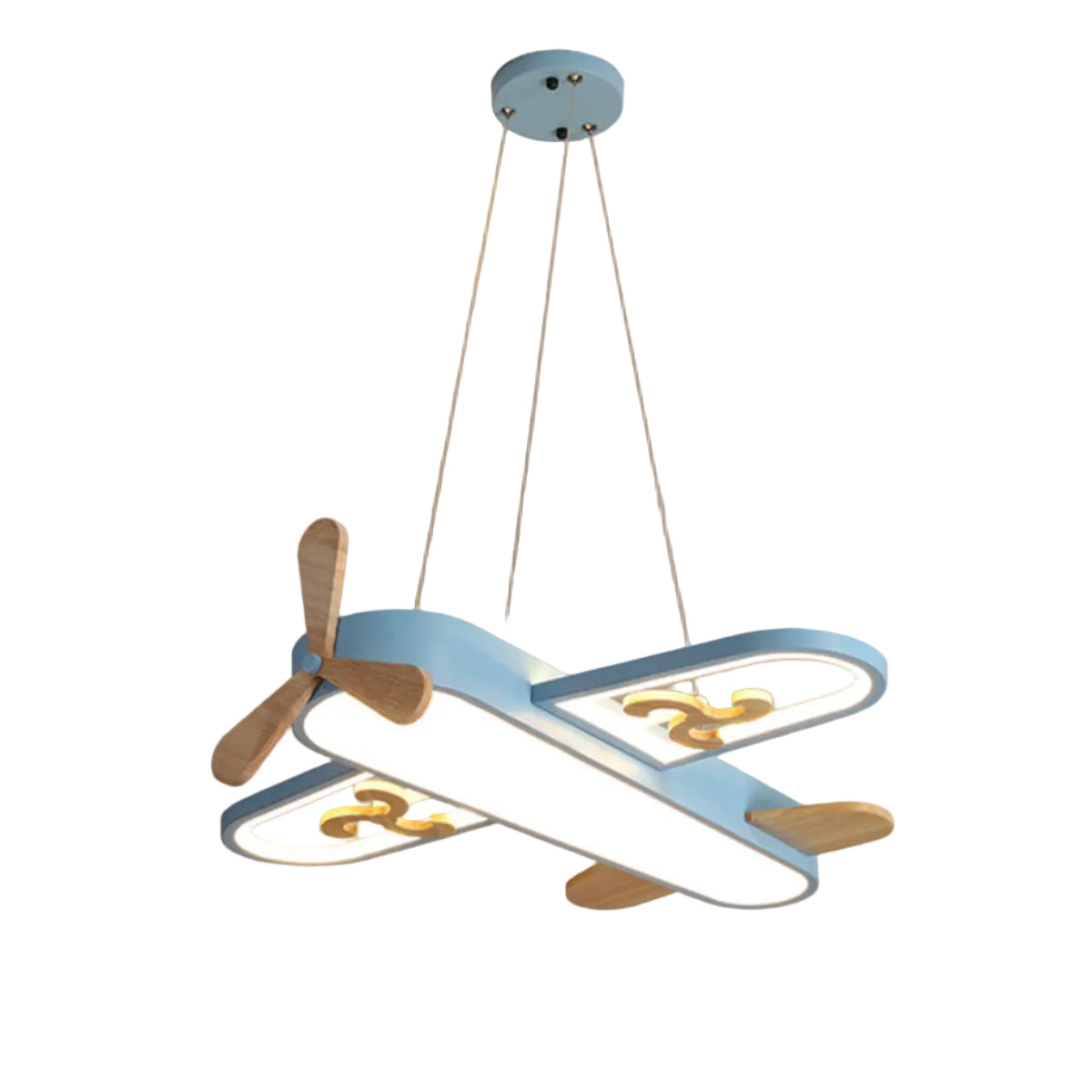 Suspension LED en Forme d'Avion - Lampe de Plafond en Acrylique avec Télécommande pour Chambre d'Enfant