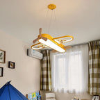 Suspension LED en Forme d'Avion - Lampe de Plafond en Acrylique avec Télécommande pour Chambre d'Enfant