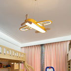 Suspension LED en Forme d'Avion - Lampe de Plafond en Acrylique avec Télécommande pour Chambre d'Enfant