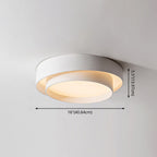 Plafonnier LED Circulaire - Luminaire en Métal avec Module LED Intégré