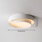 Plafonnier LED Circulaire - Luminaire en Métal avec Module LED Intégré