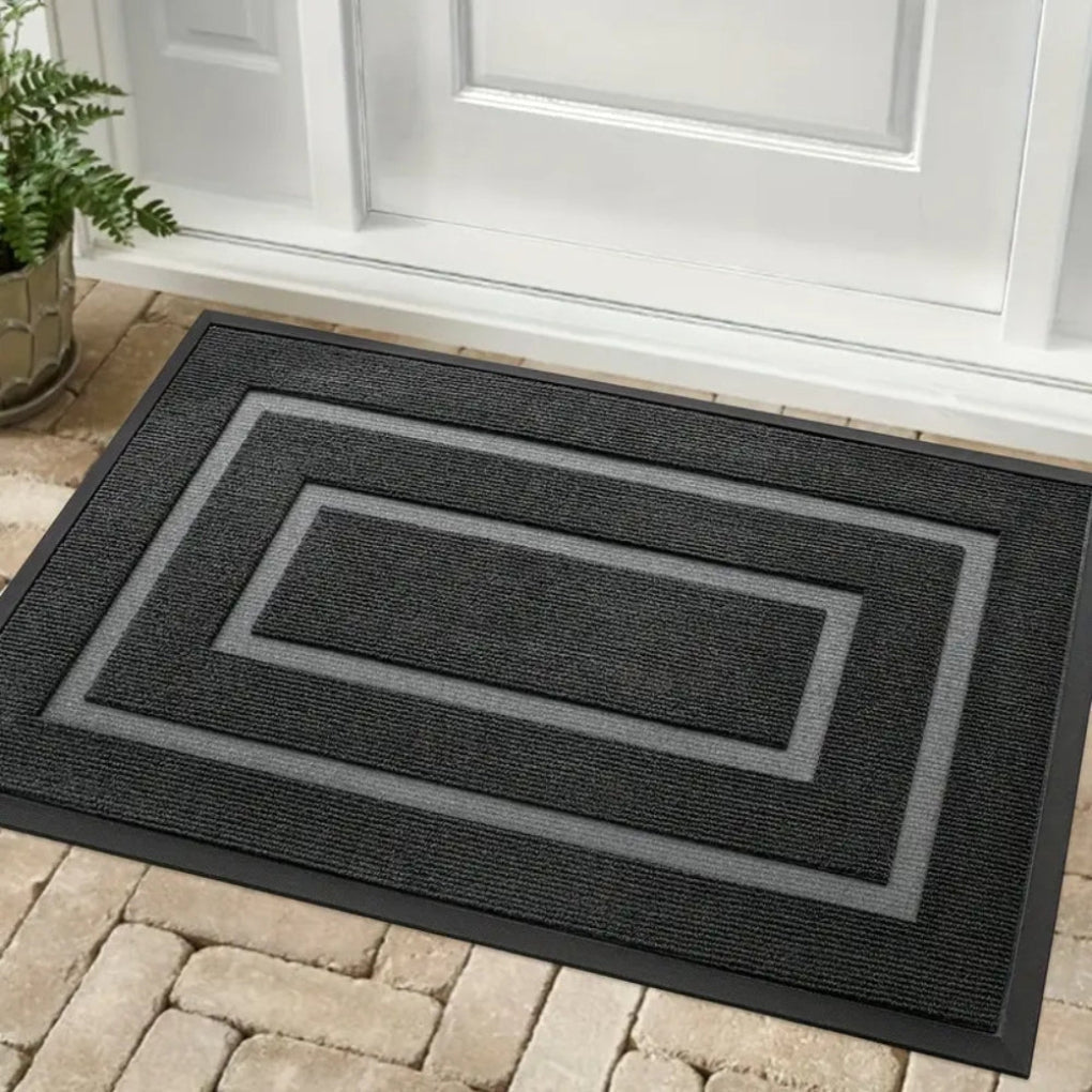 Tapis de Porte en Caoutchouc - Entrée Intérieure et Extérieure