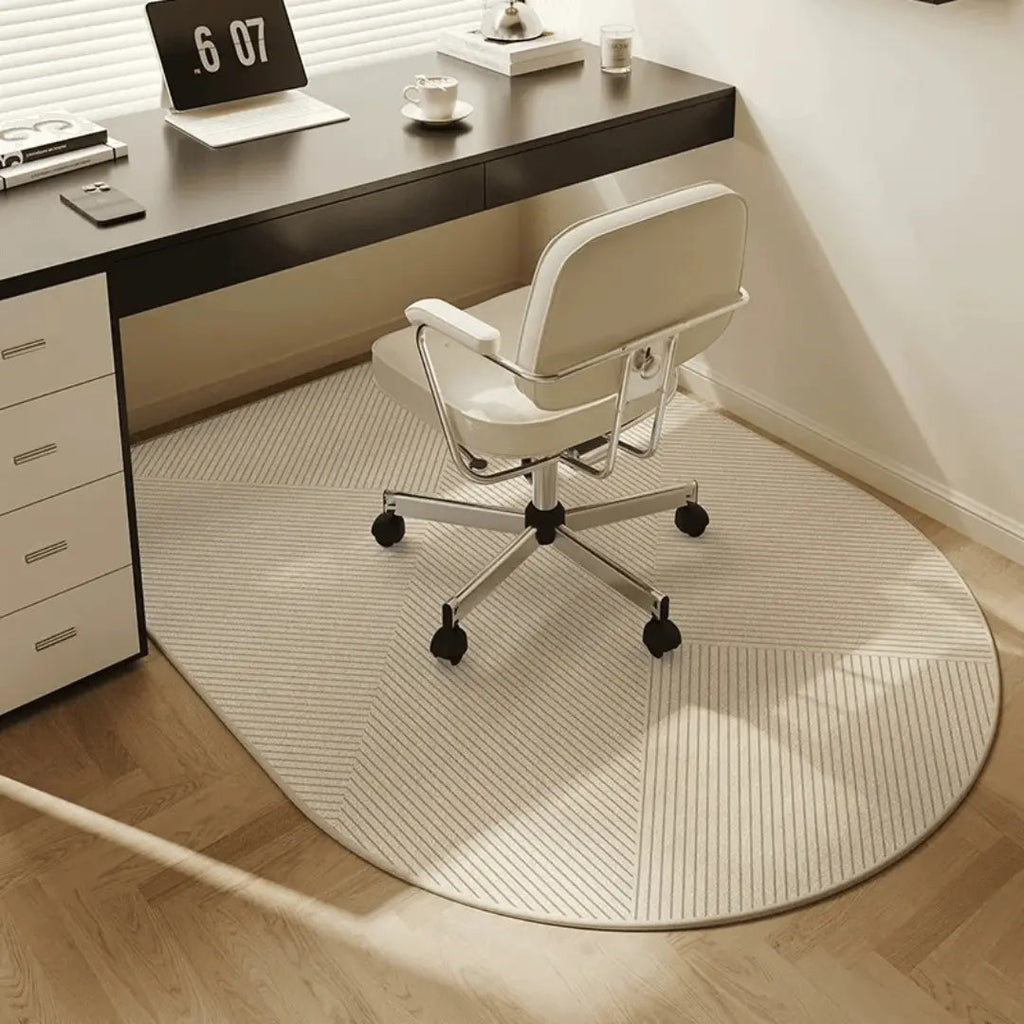 Tapis de Sol pour Chaise de Bureau - Feutre à Boucles Courtes avec Dessous Antidérapant