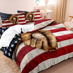Parure de Housse de Couette Baseball Enfant - Literie en Coton-Polyester avec Taies d'Oreiller