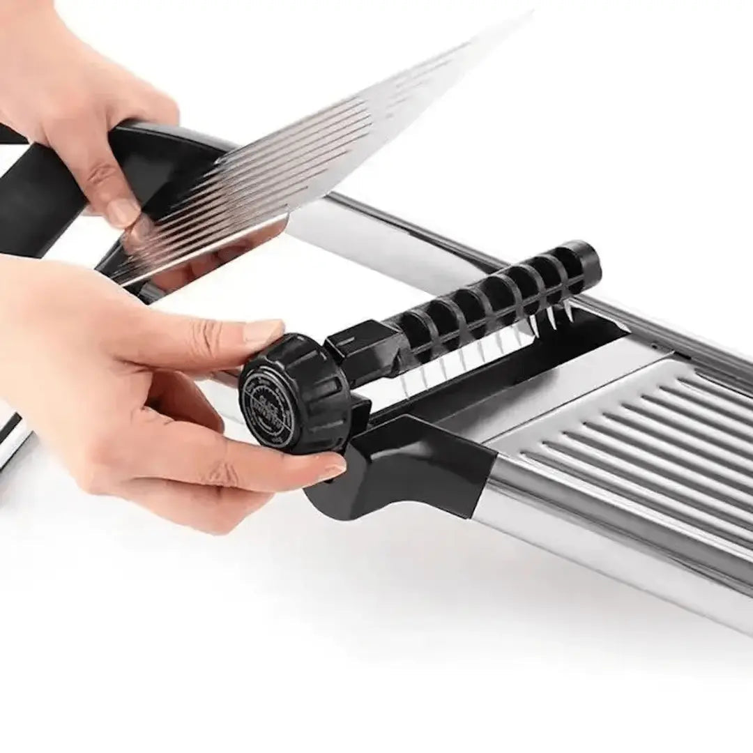 Mandoline en Acier Inoxydable - Trancheuse Réglable pour la Préparation des Aliments