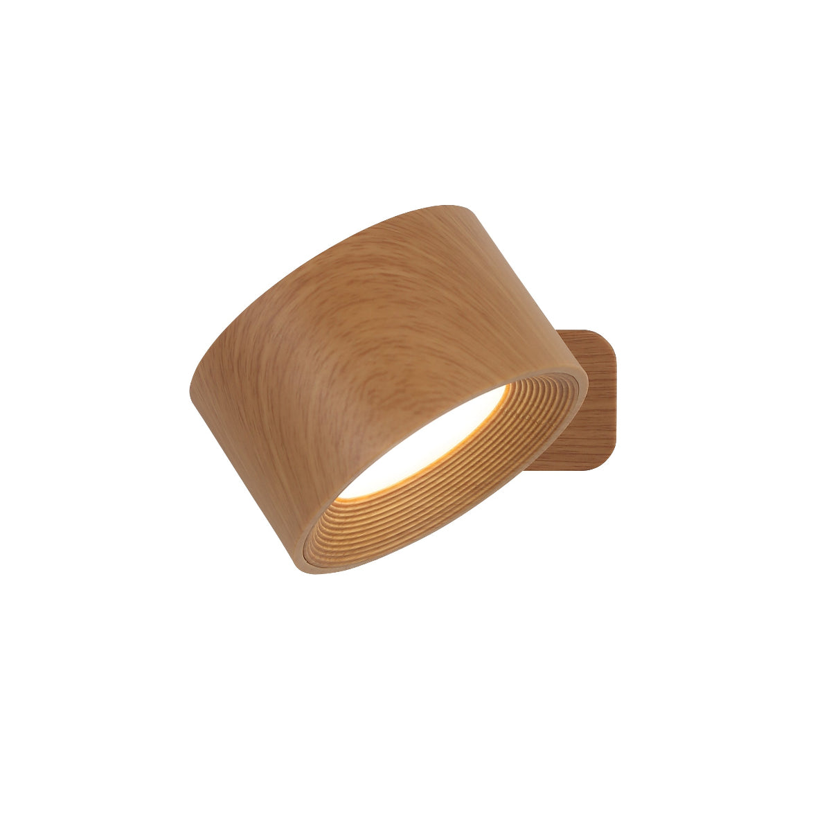 Applique Murale Magnétique Effet Bois – Lampe LED Rechargeable pour Intérieur