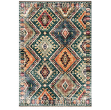 Tapis Kilim en Laine - Tapis Tissé à Plat avec Motif Floral