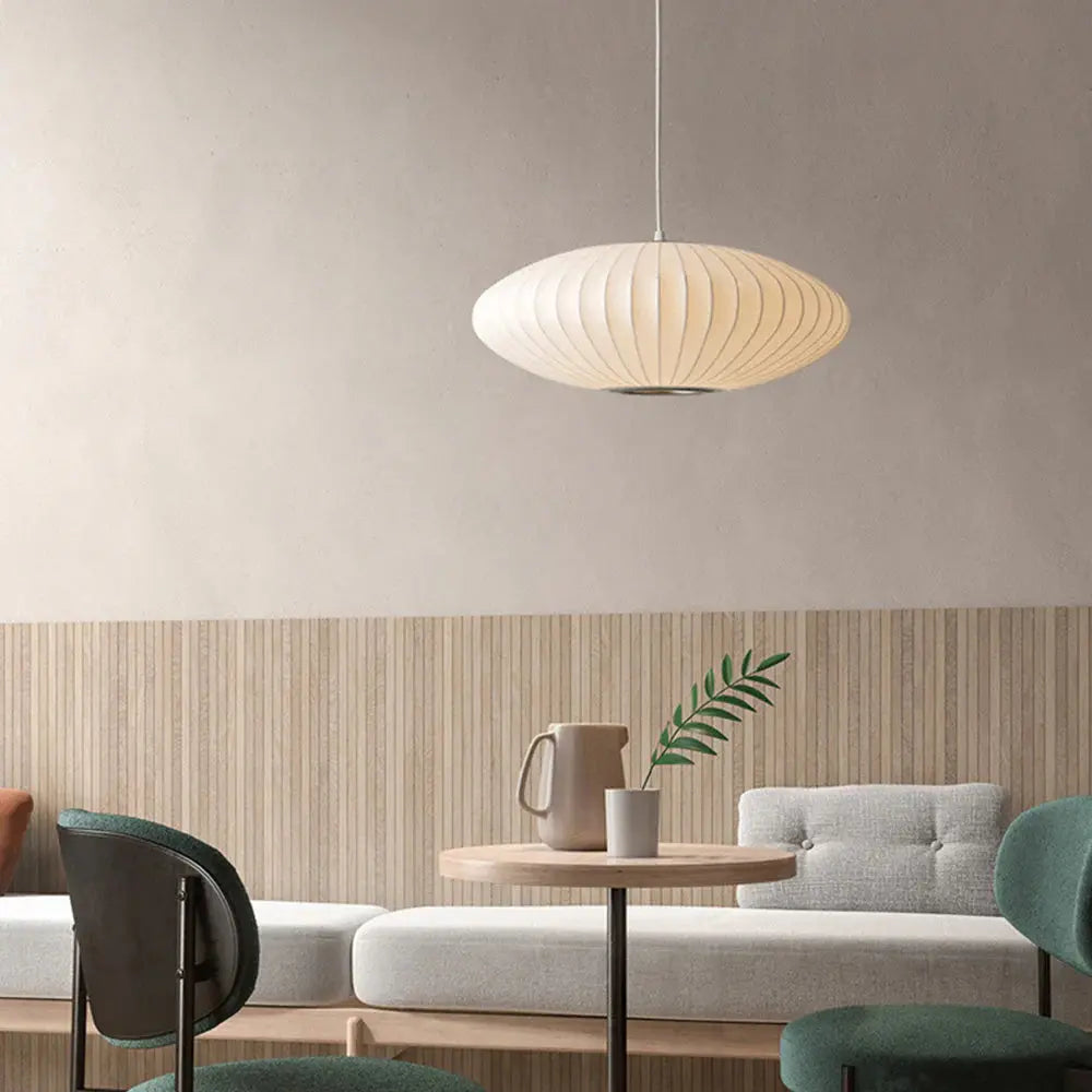 Tsukiyo - Suspension en Soie de Style Japandi pour la Décoration Intérieure