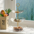Trivio Tier Bol à Fruits - Panier à Fruits à Plusieurs Niveaux pour Rangement de Cuisine