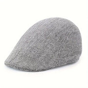 Béret Ajustable en Mélange de Tissus - Forme Classique avec Bande Réglable