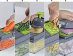 Coupe-Légumes Multifonctionnel - Trancheuse Réglable en Acier Inoxydable pour Préparation Alimentaire