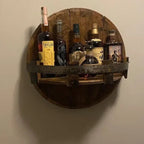 Présentoir Décoratif pour Bouteille de Whisky - Support en Bois pour Présentation sur Table
