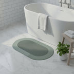 Tapis de Bain en Diatomite - Tapis Ovale 40 × 60 cm pour Salle de Bain