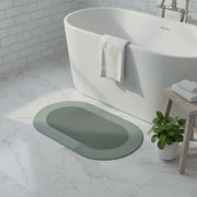 Tapis de Bain en Diatomite - Tapis Ovale 40 × 60 cm pour Salle de Bain