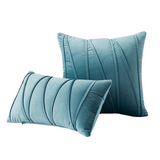 Housse de Coussin en Velours Polyester - Modèle Uni avec Fermeture Éclair