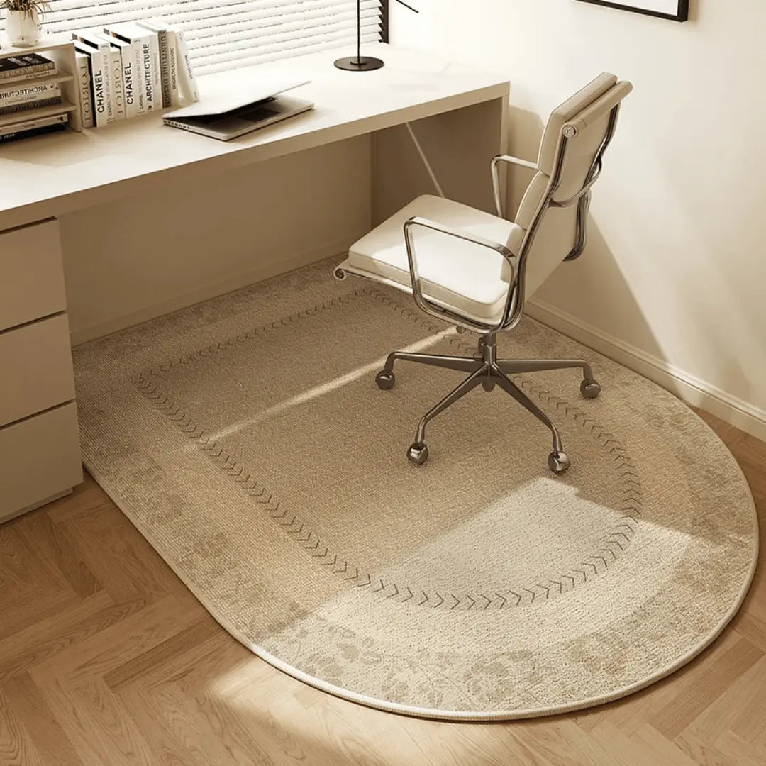 Tapis de Sol pour Chaise de Bureau - Feutre à Boucles Courtes avec Dessous Antidérapant