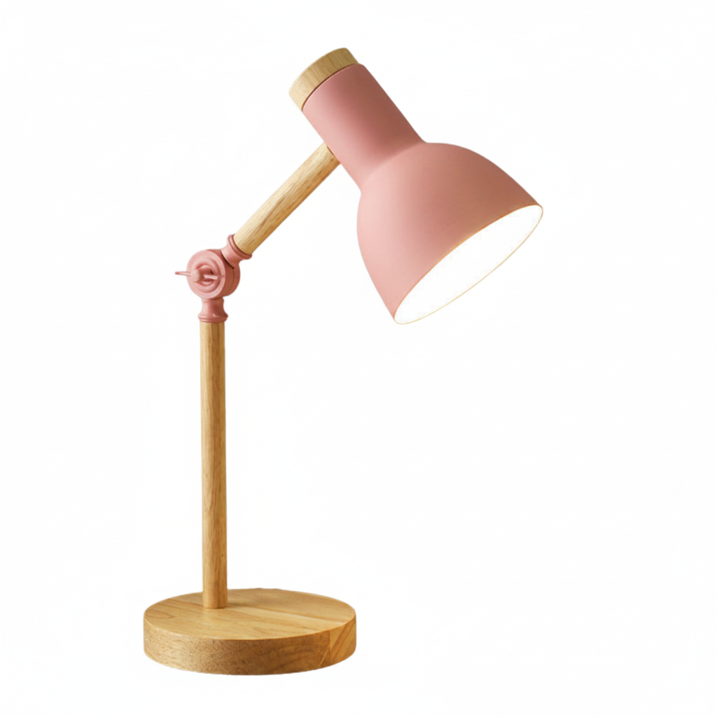 Lampe de table réglable au style Macaron avec abat-jour – Douille E27