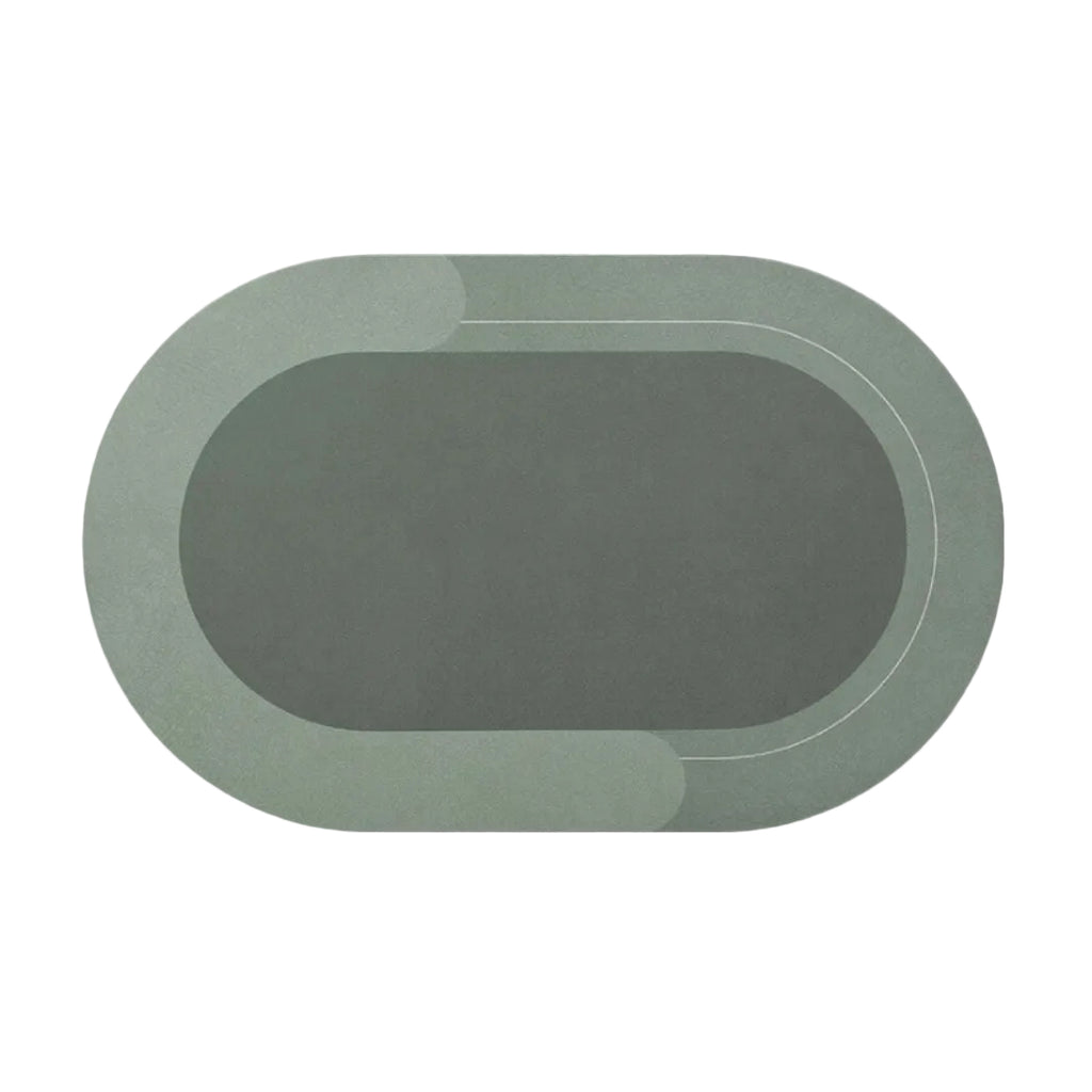 Tapis de Bain en Diatomite - Tapis Ovale 40 × 60 cm pour Salle de Bain