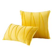 Housse de Coussin en Velours Polyester - Modèle Uni avec Fermeture Éclair