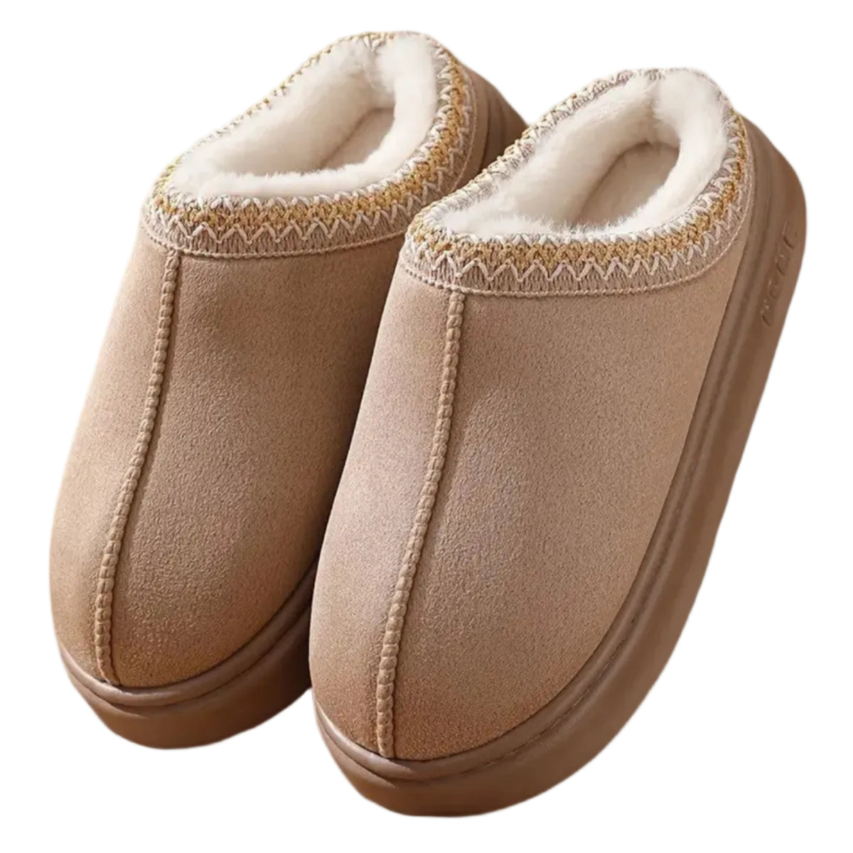 Chaussons Fermés Unisexes - Doublure Douce avec Semelle Antidérapante pour Usage Intérieur