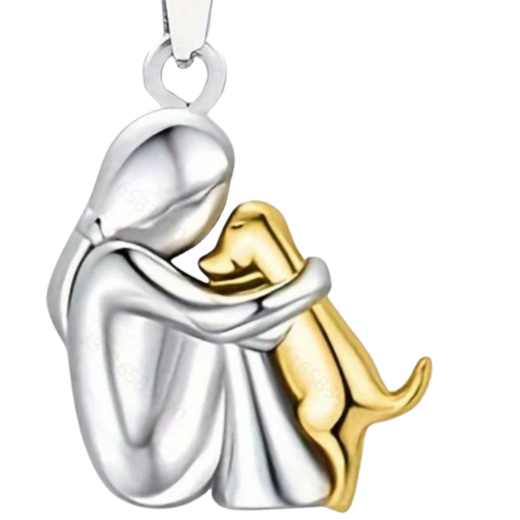 Collier avec Pendentif Chien - Acier Inoxydable ou Argent pour Usage Quotidien et Cadeaux