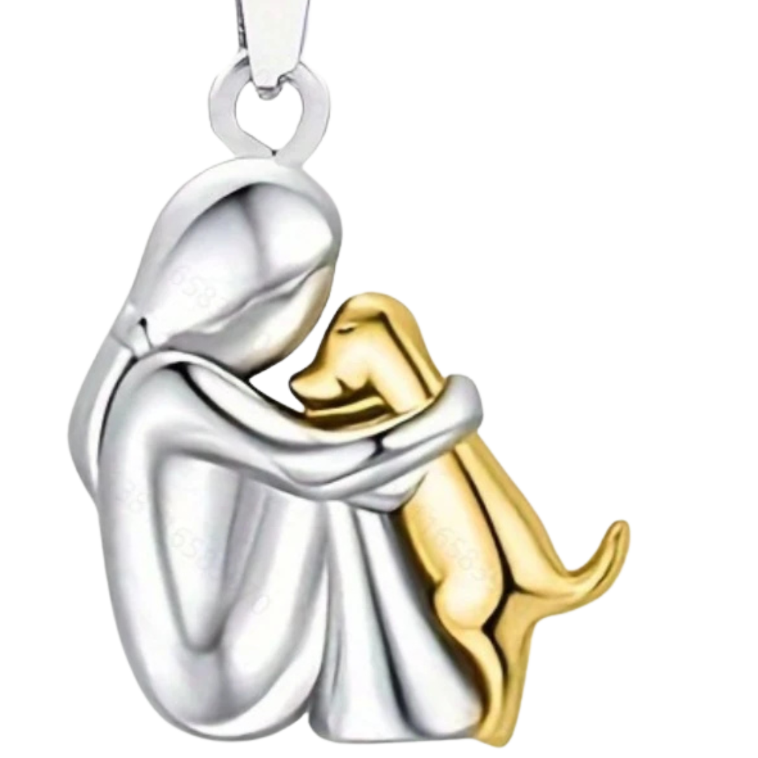 Collier avec Pendentif Chien - Acier Inoxydable ou Argent pour Usage Quotidien et Cadeaux