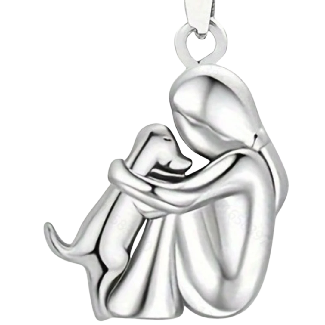 Collier avec Pendentif Chien - Acier Inoxydable ou Argent pour Usage Quotidien et Cadeaux