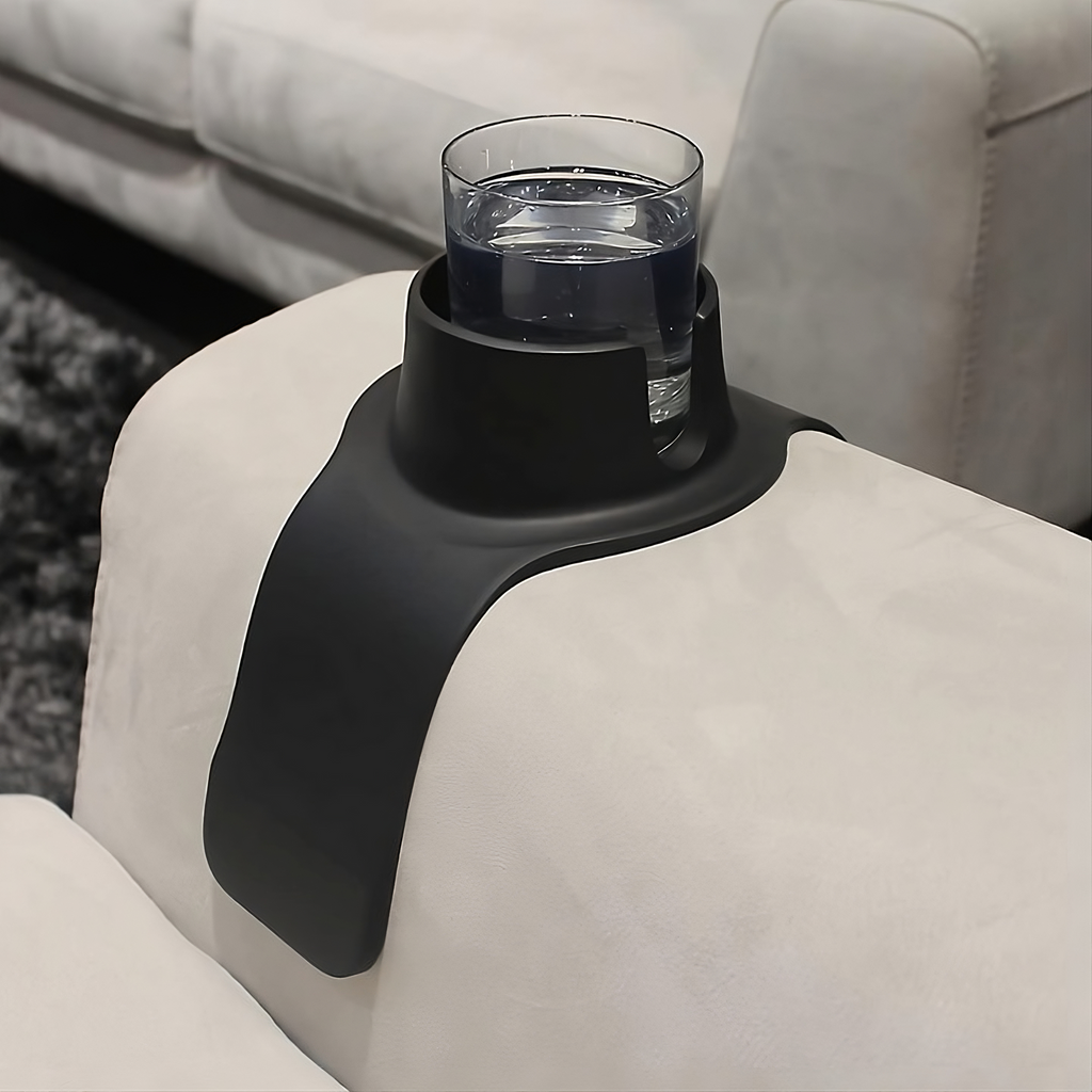 Porte-Gobelet pour Canapé - Support Flexible en Silicone pour Accoudoirs