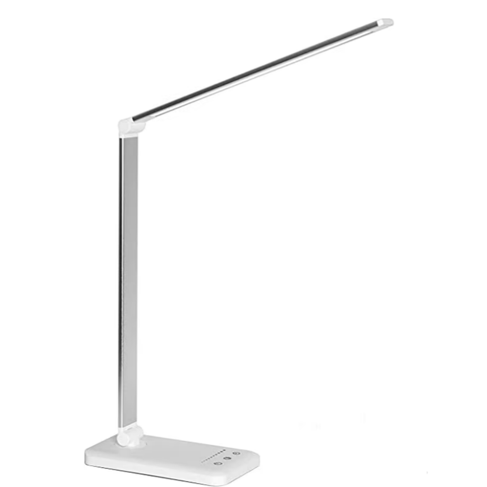 Lampe de Bureau LED Réglable - 5 Modes d'Éclairage avec Commande Tactile et Port de Charge USB