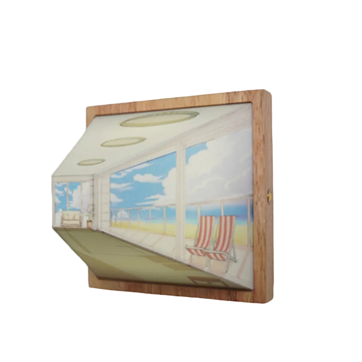 Lampe Murale LED Illusion Optique 3D - Panneau Acrylique Avec Éclairage Intégré