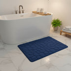 Tapis de Bain Absorbant - Tapis Antidérapant en Polyester avec Dos en PVC