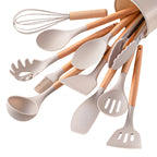 Ensemble d'Ustensiles de Cuisine en Silicone - Cuisson et Préparation des Aliments