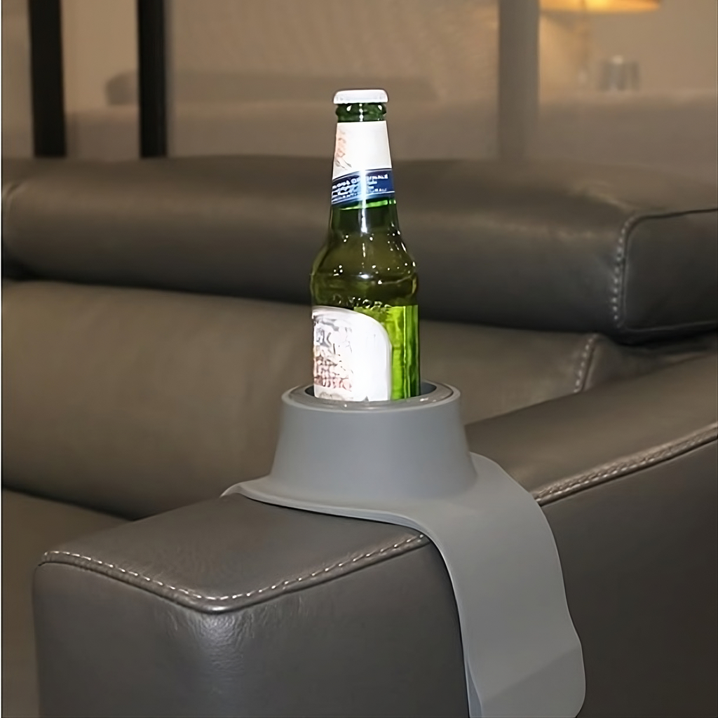 Porte-Gobelet pour Canapé - Support Flexible en Silicone pour Accoudoirs
