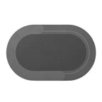 Tapis de Bain en Diatomite - Tapis Ovale 40 × 60 cm pour Salle de Bain