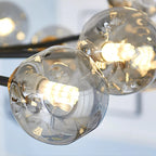 Suspension Avec Boules en Verre Brillant - Compatible LED