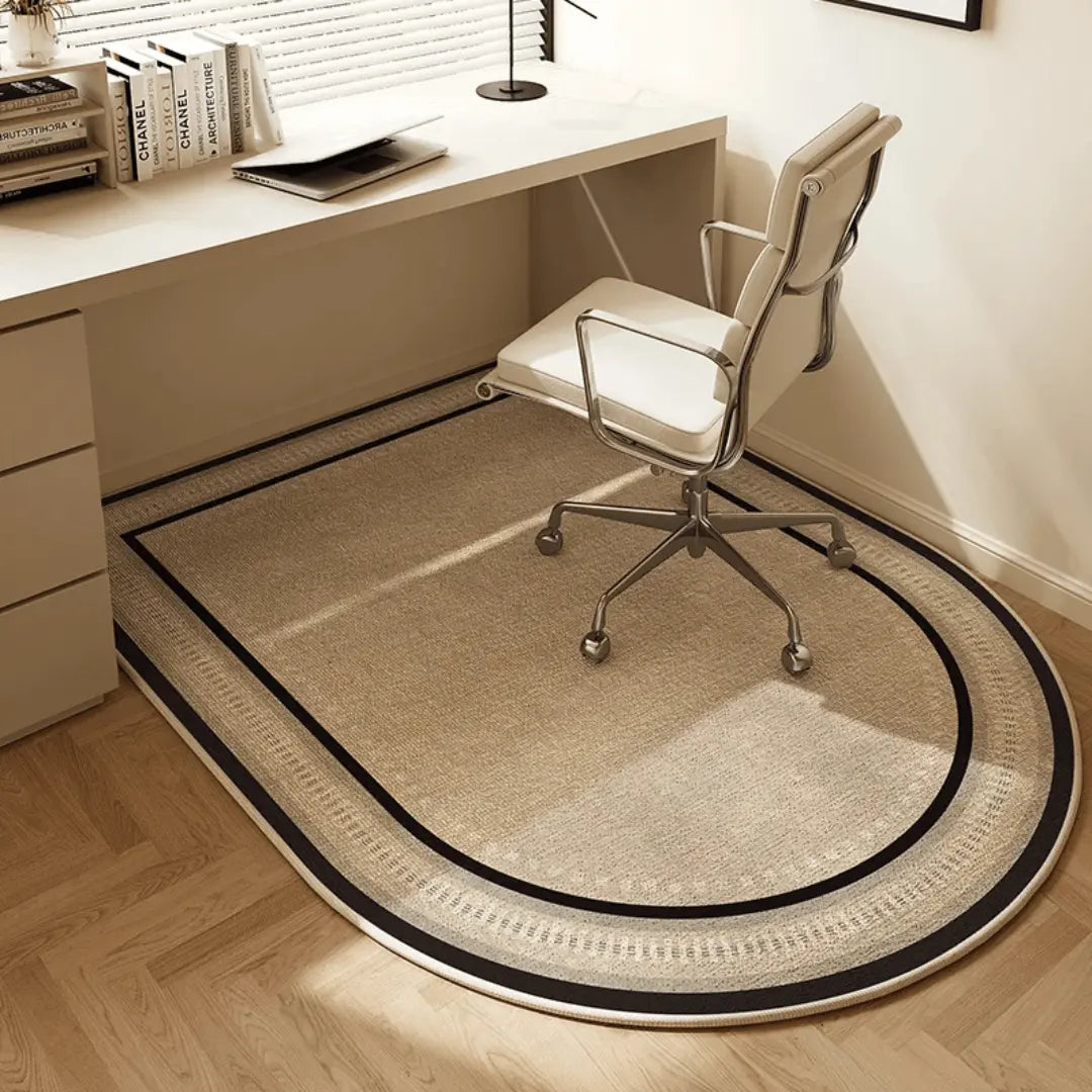 Tapis de Sol pour Chaise de Bureau - Feutre à Boucles Courtes avec Dessous Antidérapant